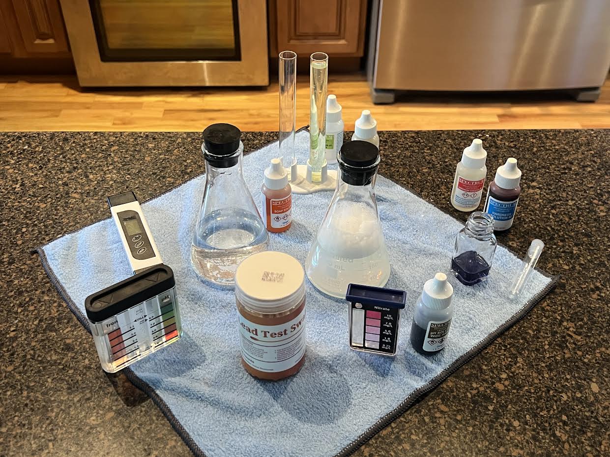 Water test kit used by Healthy Home Experts